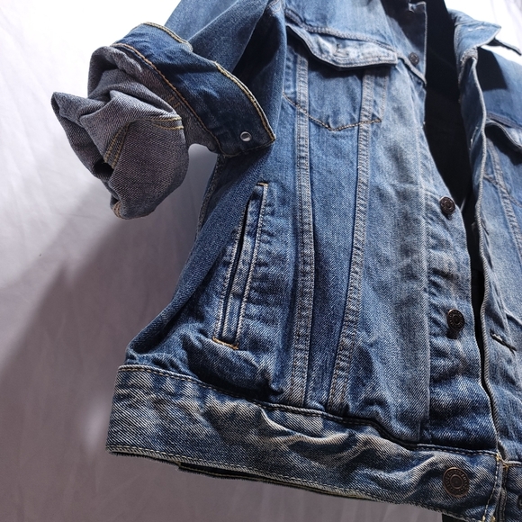 Levi's Denim Trucker Jean Jacket Size L #72334 - Picture 3 of 12